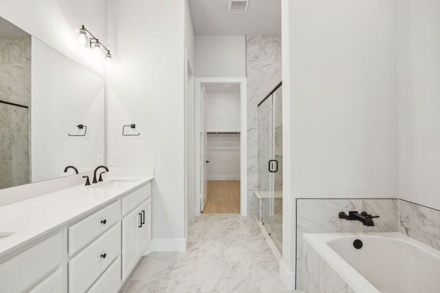 Furnished interior view inside a new home in Newman Village Townhomes, Frisco (Image 12).