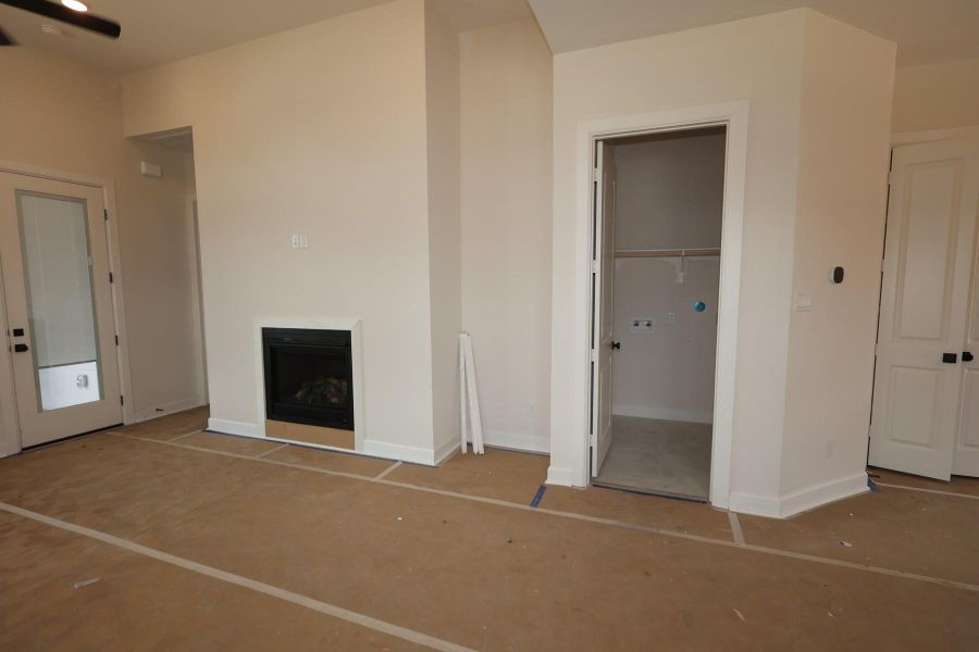 In-progress construction of a new home in Pomona - Grove Row Collection, Manvel, TX (Image 8).