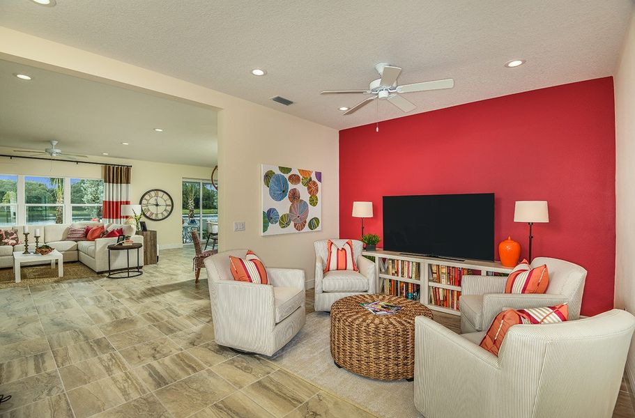 Representative furnished interior of a home built from the Honor by Neal Communities in Grand Park, Sarasota (Image 11).