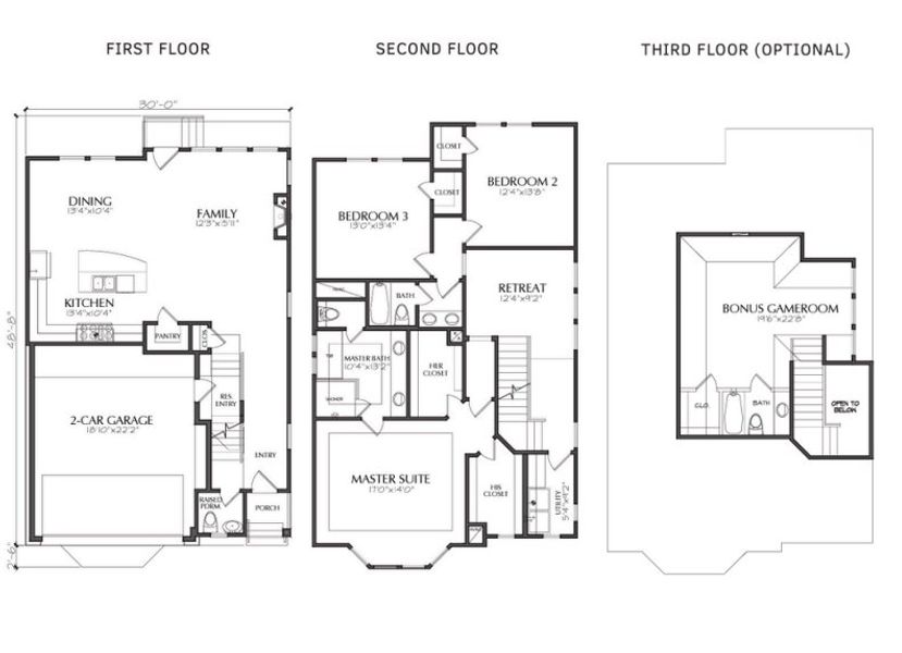 2D floor plan layout for the Magnolia by Sullivan Brothers Builders in Reserve in Memorial, Houston, TX (Image 2). 2D floor plan layout for the Magnolia by Sullivan Brothers Builders in Reserve in Memorial, Houston, TX (Image 2).