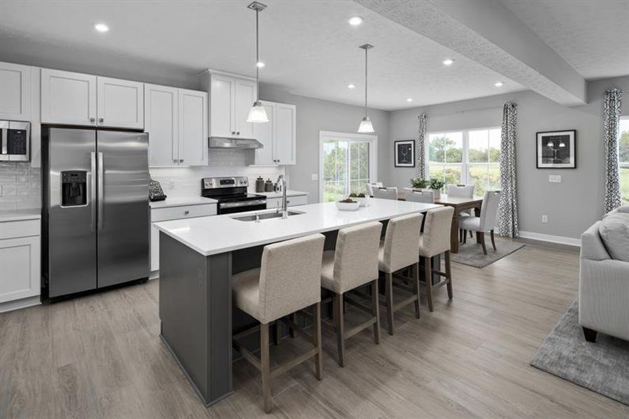 Furnished interior view inside a new home in Backwoods Farms, Moyock (Image 2).