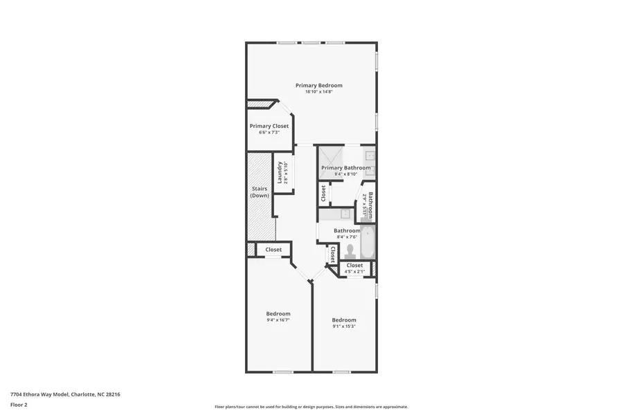 2D floor plan layout of this home in Bell Glen, Charlotte, NC (Image 4). 2D floor plan layout of this home in Bell Glen, Charlotte, NC (Image 4).