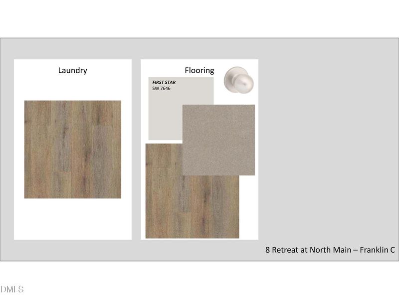 Sample of building materials used in homes in Retreat at North Main, Lillington (Image 24).