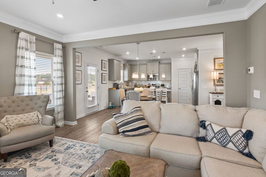 Furnished interior view inside a new home in Bryson Farms, Byron (Image 20).