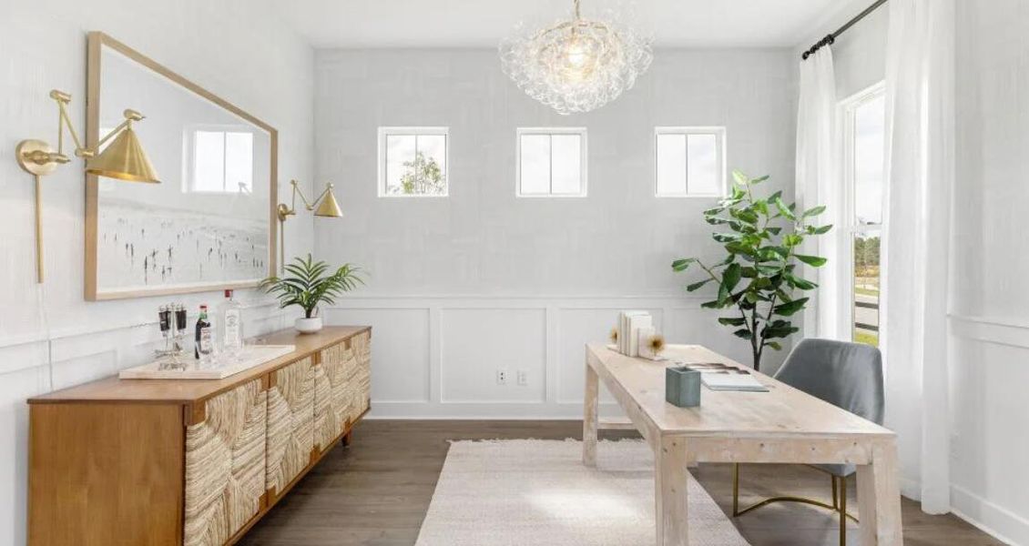 Furnished interior view inside a new home in Carnes Crossroads: Row Collection, Summerville (Image 4). Furnished interior view inside a new home in Carnes Crossroads: Row Collection, Summerville (Image 4).