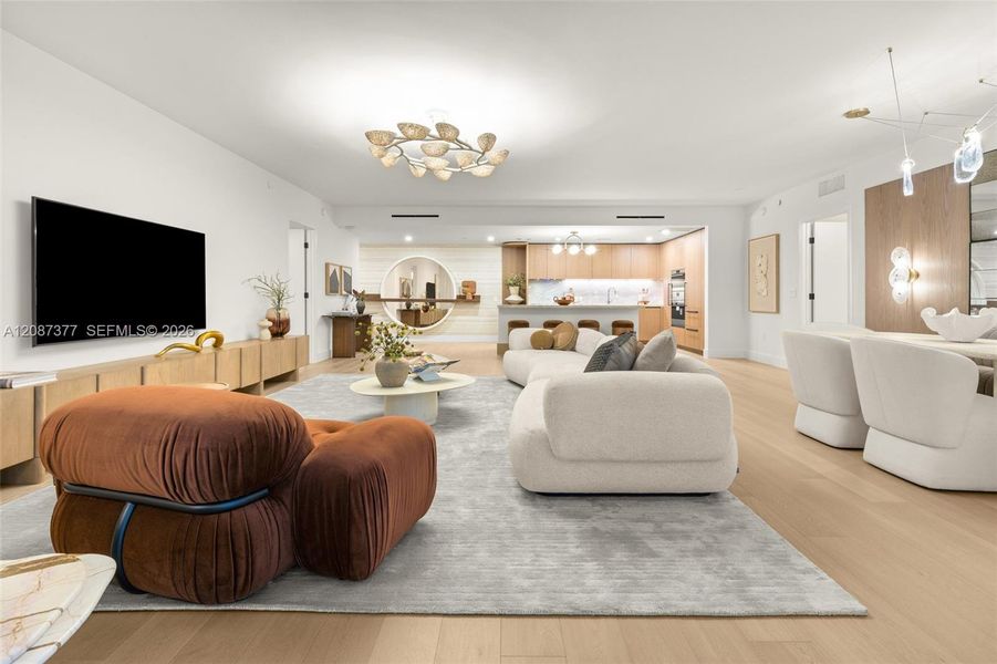 Furnished interior view inside a new home in , Bay Harbor Islands (Image 19).