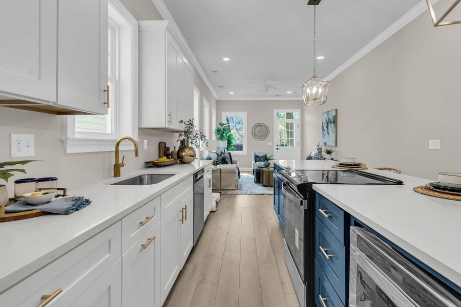 Furnished interior view inside a new home in , Charleston (Image 7).