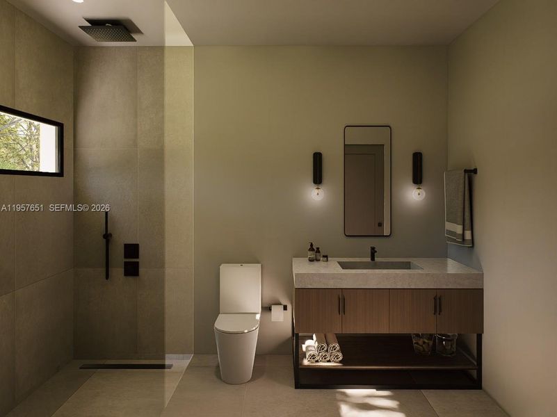 Furnished interior view inside a new home in , Hollywood (Image 9).