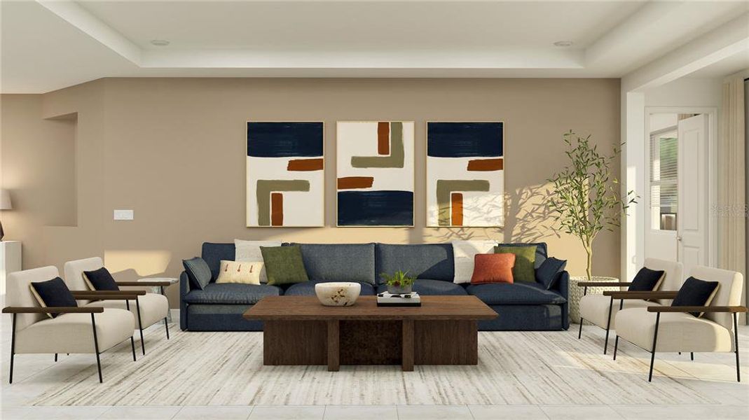 Furnished interior view inside a new home in Bridgewalk: Executive Collection, St. Cloud (Image 9). Furnished interior view inside a new home in Bridgewalk: Executive Collection, St. Cloud (Image 9).