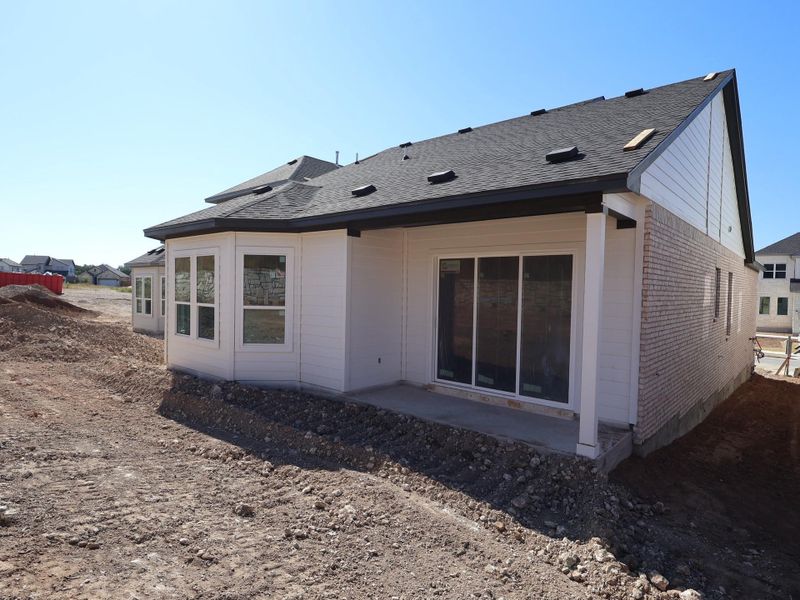 Exterior details and patio area of a home in Cedar Brook, Leander (Image 3).