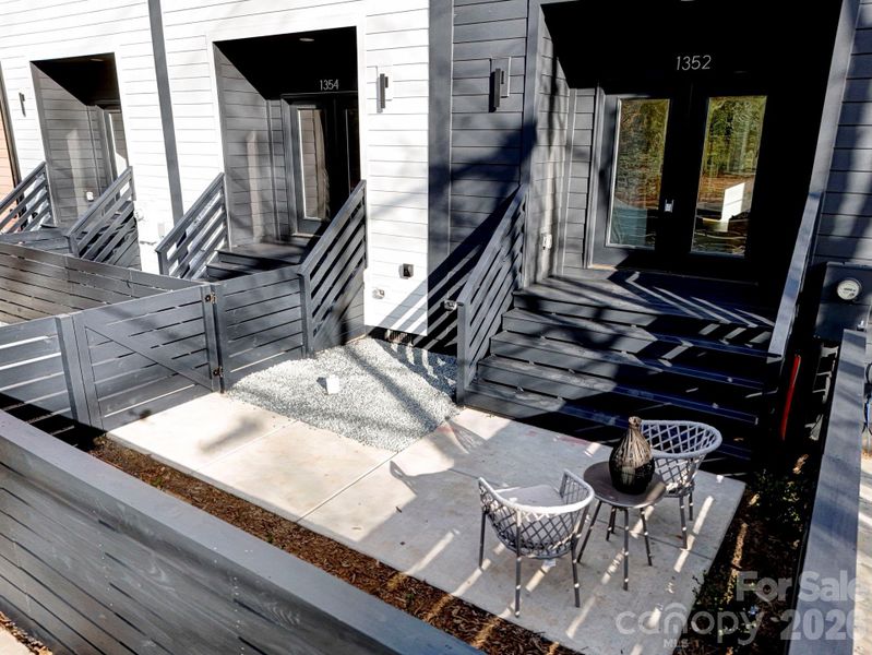 Exterior details and patio area of a home in , Charlotte (Image 3). Exterior details and patio area of a home in , Charlotte (Image 3).