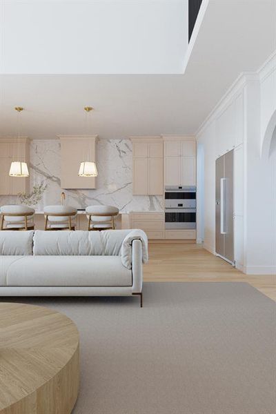 Furnished interior view inside a new home in , Dallas (Image 2). Furnished interior view inside a new home in , Dallas (Image 2).