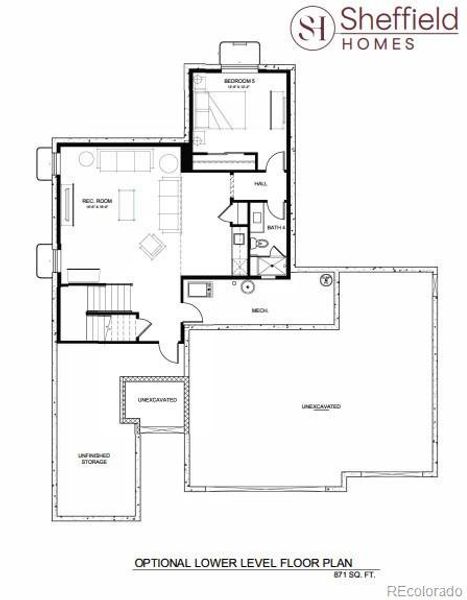 Basement Level - optional finish
