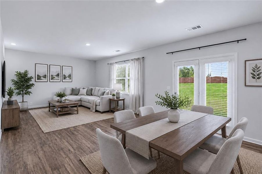 Furnished interior view inside a new home in Oakwood, Dallas (Image 12).