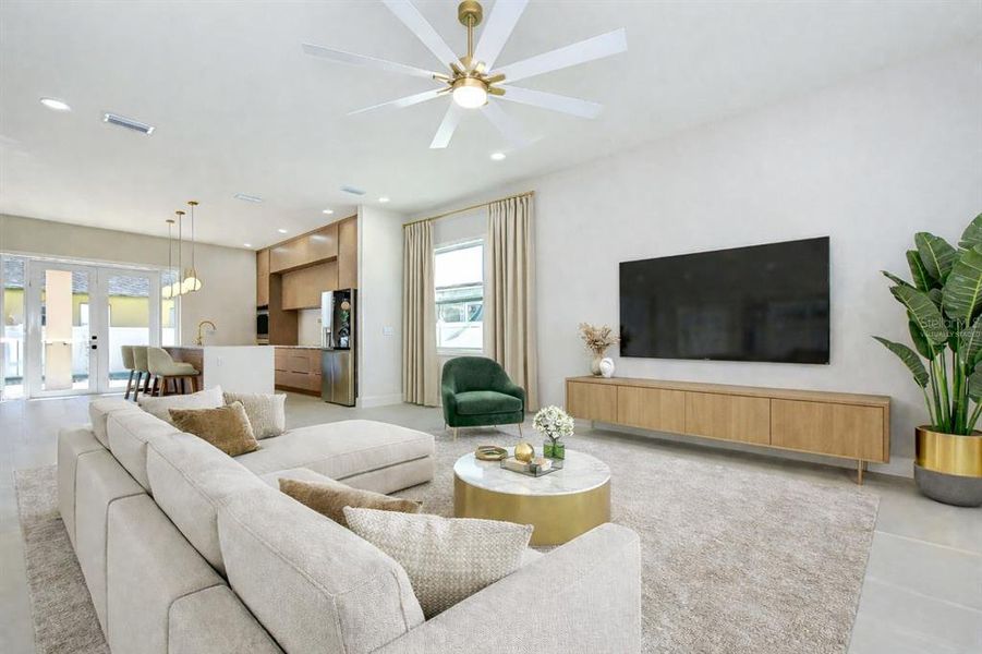 Furnished interior view inside a new home in , Tampa (Image 14).