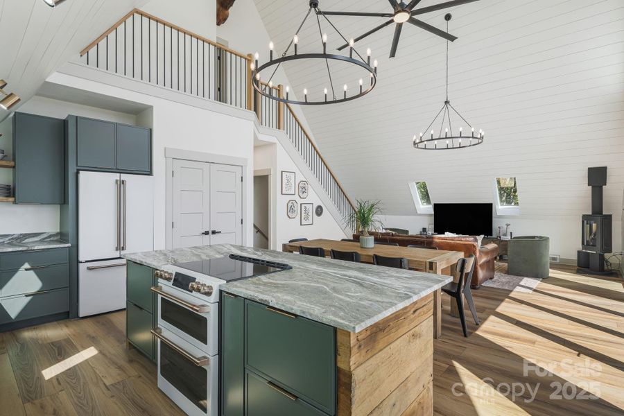 Furnished interior view inside a new home in , Seven Devils (Image 21).