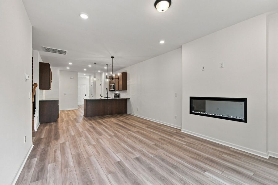 These pictures are of another unit of the same floor plan. Design selections will vary.