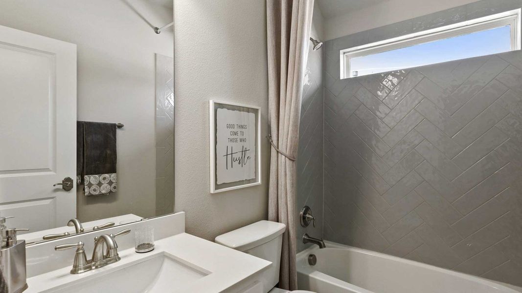 Furnished interior view inside a new home in Anna Ranch, Anna (Image 19). Furnished interior view inside a new home in Anna Ranch, Anna (Image 19).