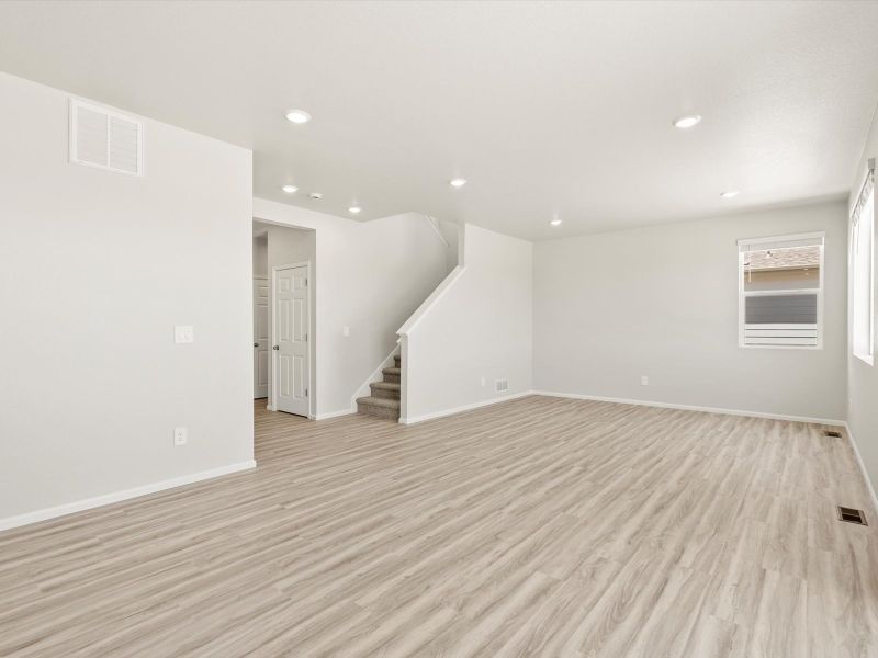 Spacious, unfurnished interior of a new home in Poudre Heights: The Lakes Collection, Windsor (Image 12).