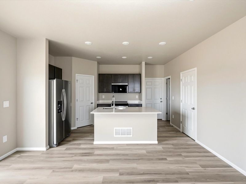 Furnished interior view inside a new home in York Station, Brighton (Image 4).