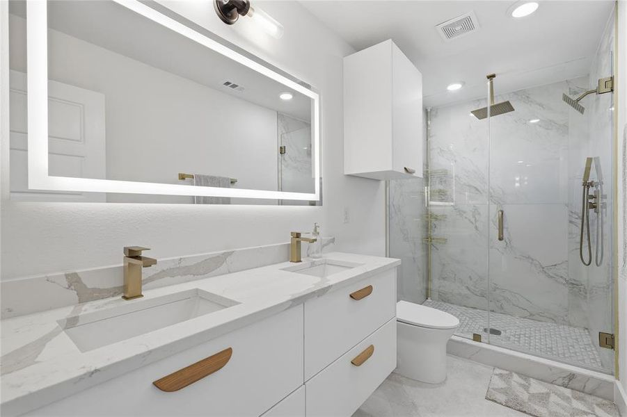 Furnished interior view inside a new home in , Dallas (Image 30).