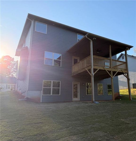 Exterior details and patio area of a home in Magnolia Villas, Cornelia (Image 19).