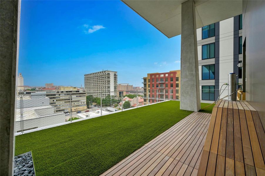Residents also have access to a full level of elevated amenities, including a lap pool, cold plunge pool, fitness facility, and sauna. Additional amenities include a private dining and conference room, a resident lounge, private co-working space, a club room, outdoor cooking areas, and a pet park.