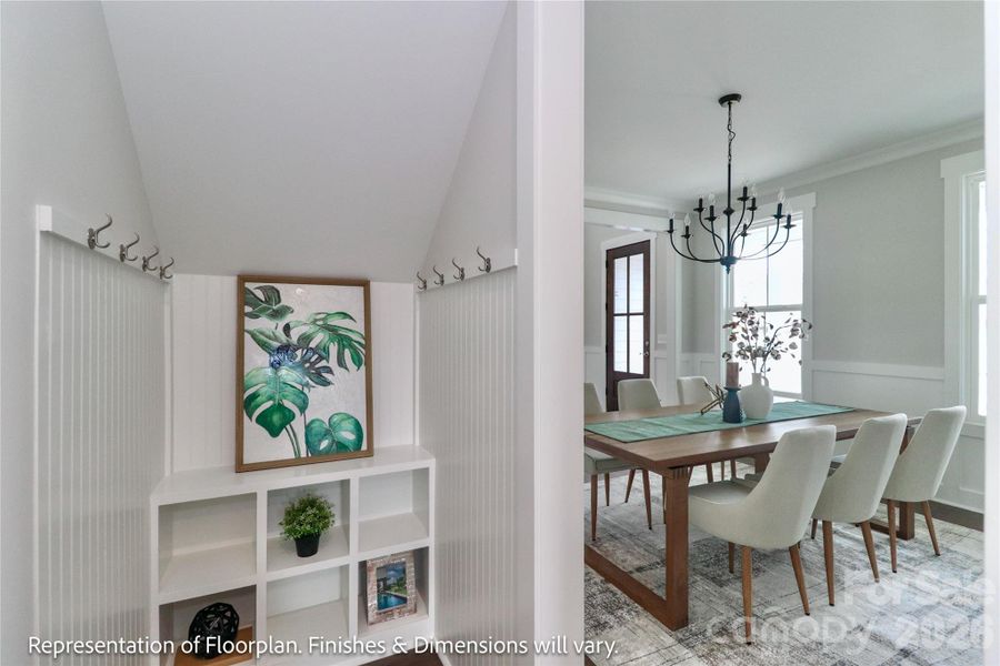 Furnished interior view inside a new home in , Mooresville (Image 17).