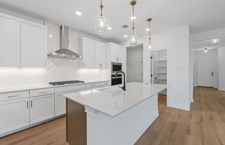 Furnished interior view inside a new home in Horizon Lake, Leander (Image 6).