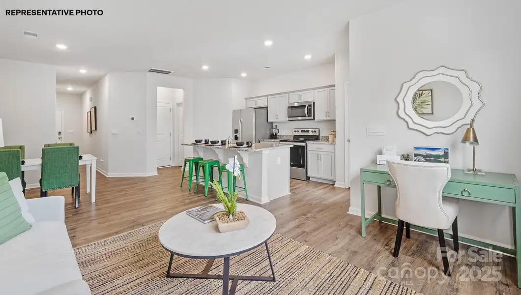 Family Room and Kitchen