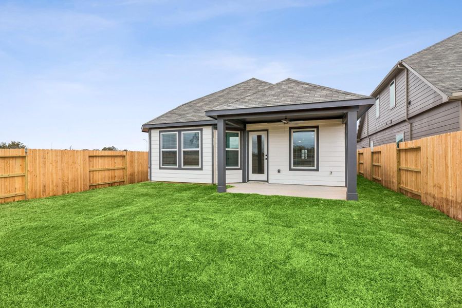 Exterior details and patio area of a home in Summerview, Fulshear (Image 2). Exterior details and patio area of a home in Summerview, Fulshear (Image 2).
