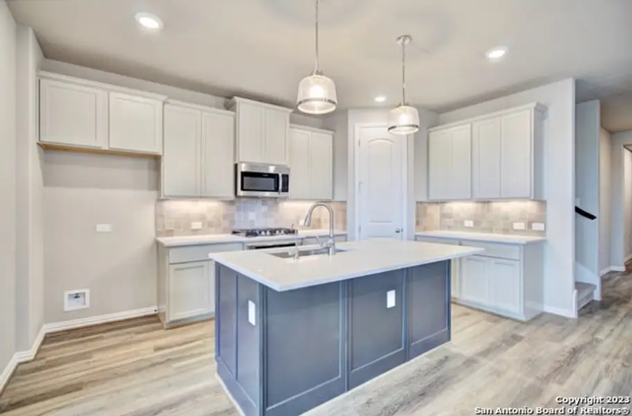 Furnished interior view inside a new home in Stream Waters, Seguin (Image 6).
