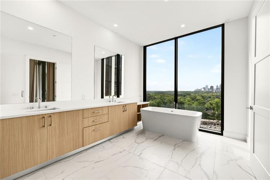 Furnished interior view inside a new home in The Dillon Buckhead, Atlanta (Image 8).