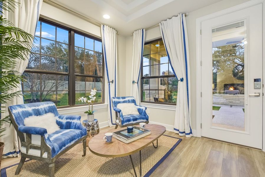 Representative furnished interior of a home built from the Casita by Giddens Homes in Whispering Wind, Bertram (Image 12).