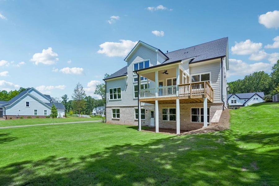 Exterior details and patio area of a home in Arden on Lanier, Cumming (Image 4).