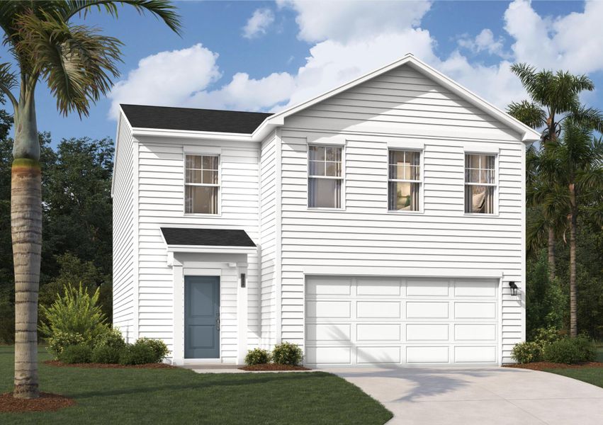 Front exterior of a new home in , Ladson, SC, highlighting curb appeal (Image 1). Front exterior of a new home in , Ladson, SC, highlighting curb appeal (Image 1).