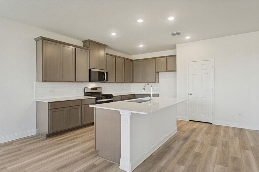 Furnished interior view inside a new home in The Preserve Estates, Justin (Image 8).