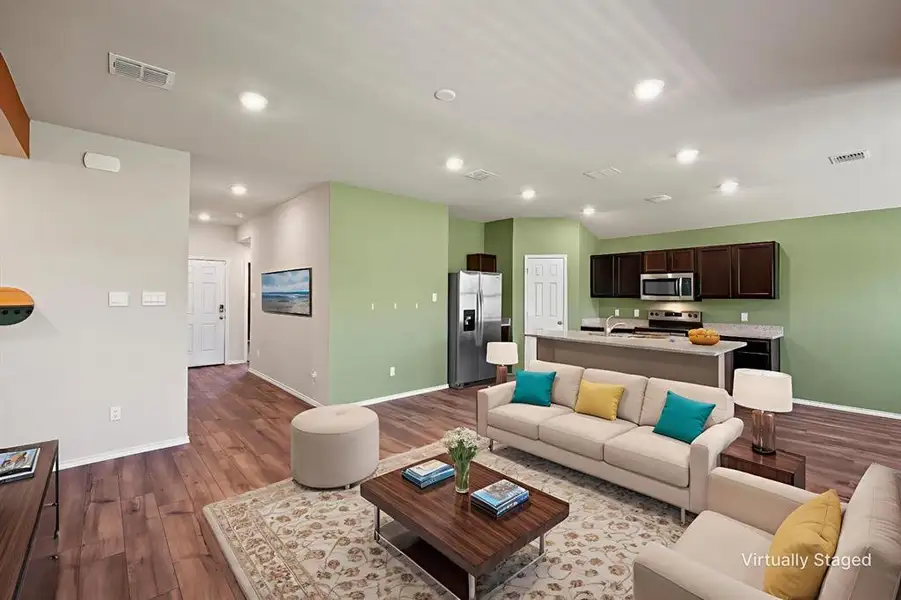 Furnished interior view inside a new home in , China Spring (Image 7).