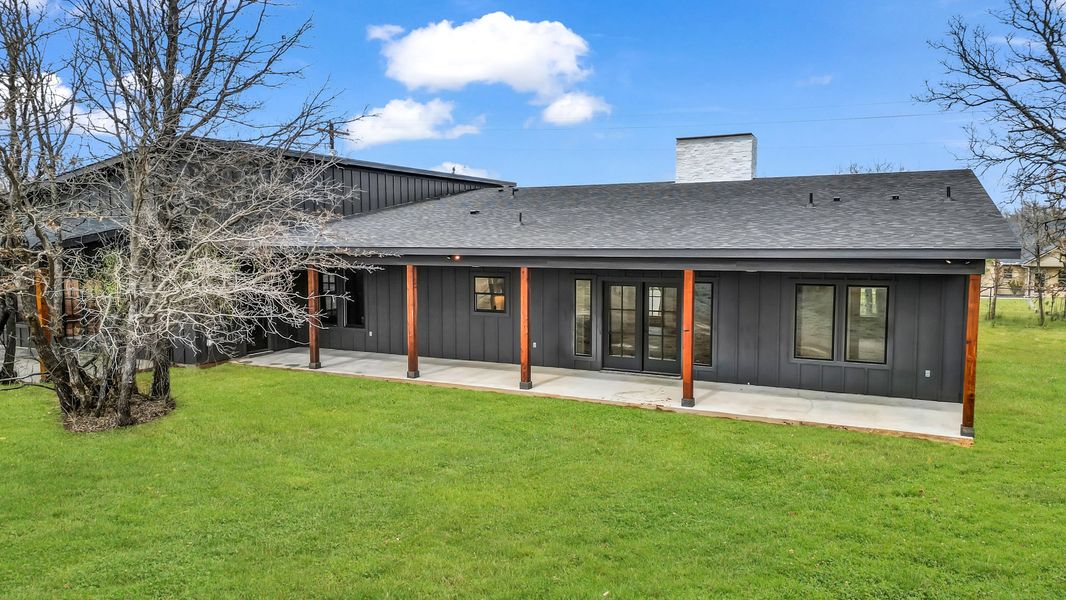 Representative exterior photo of a completed home built from the Zephyer 2 by Zeal Home Builders in Parallel Pastures, Poolville, TX (Image 26).