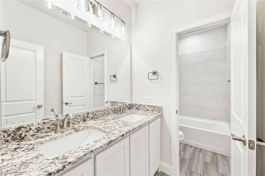 Furnished interior view inside a new home in Sunrise at Garden Valley, Waxahachie (Image 8). Furnished interior view inside a new home in Sunrise at Garden Valley, Waxahachie (Image 8).