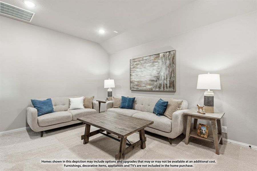 Furnished interior view inside a new home in Hunters Ridge, Crowley (Image 17).