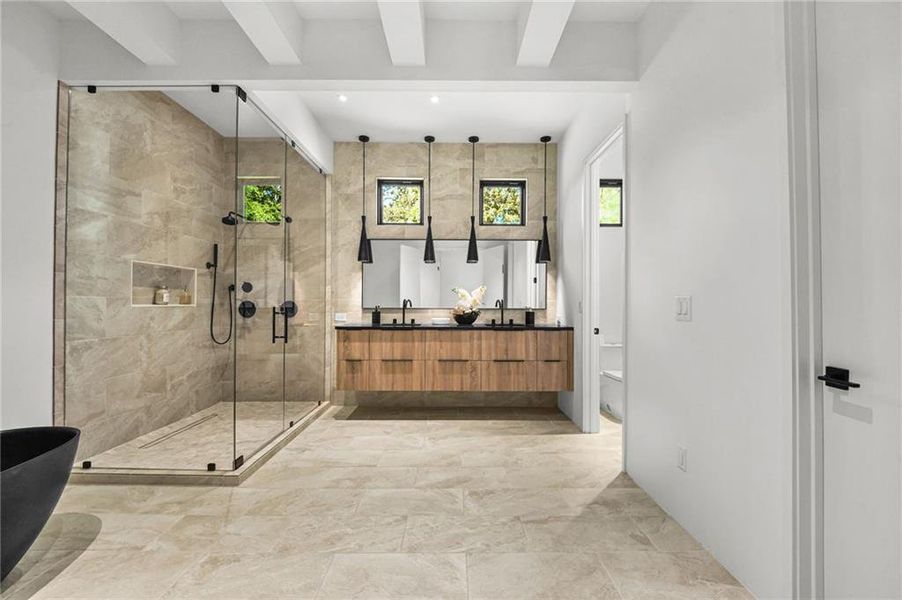 Furnished interior view inside a new home in , Atlanta (Image 12).