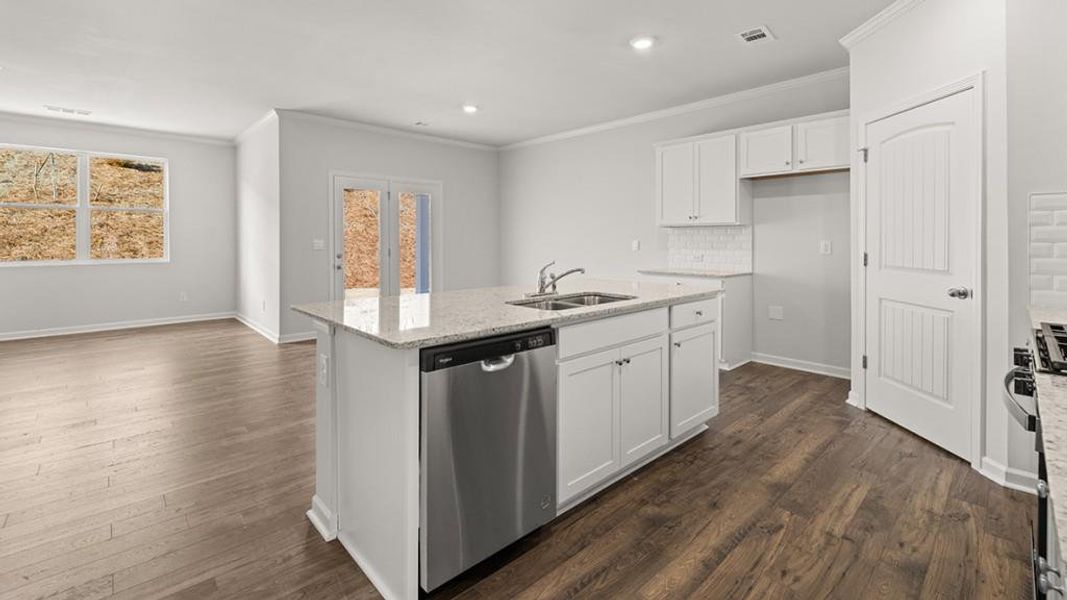 Furnished interior view inside a new home in Parkside at Carter Grove, Cartersville (Image 10).