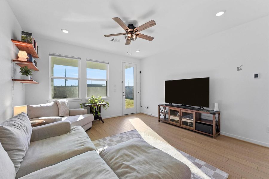 Furnished interior view inside a new home in Mason Woods 40s, Cypress (Image 12). Furnished interior view inside a new home in Mason Woods 40s, Cypress (Image 12).