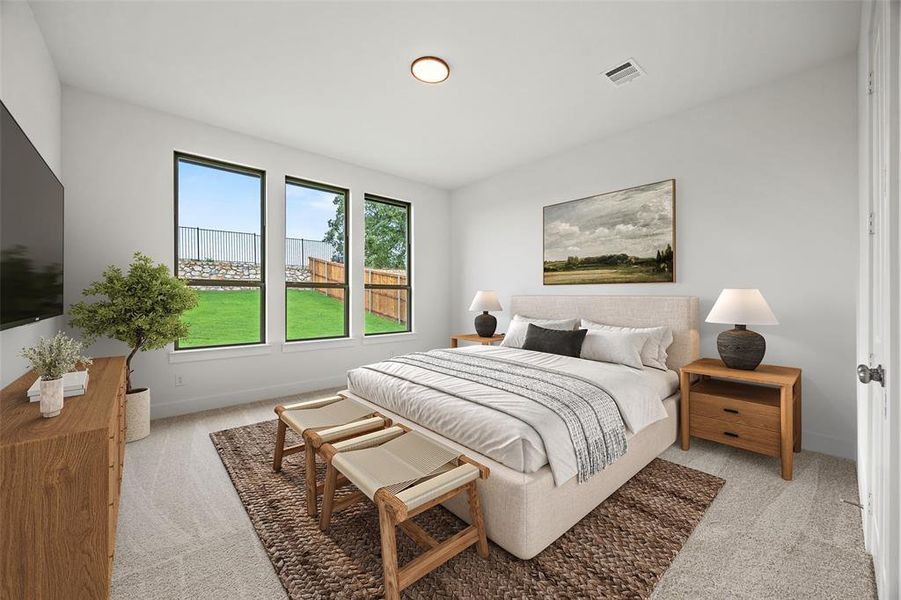 Furnished interior view inside a new home in Chatham Reserve, Providence Village (Image 7). Furnished interior view inside a new home in Chatham Reserve, Providence Village (Image 7).