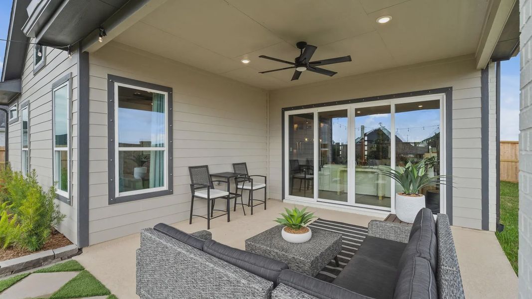 Representative exterior details of a home built from the Acadia by Chesmar Homes in Elyson 50's, Katy (Image 3).