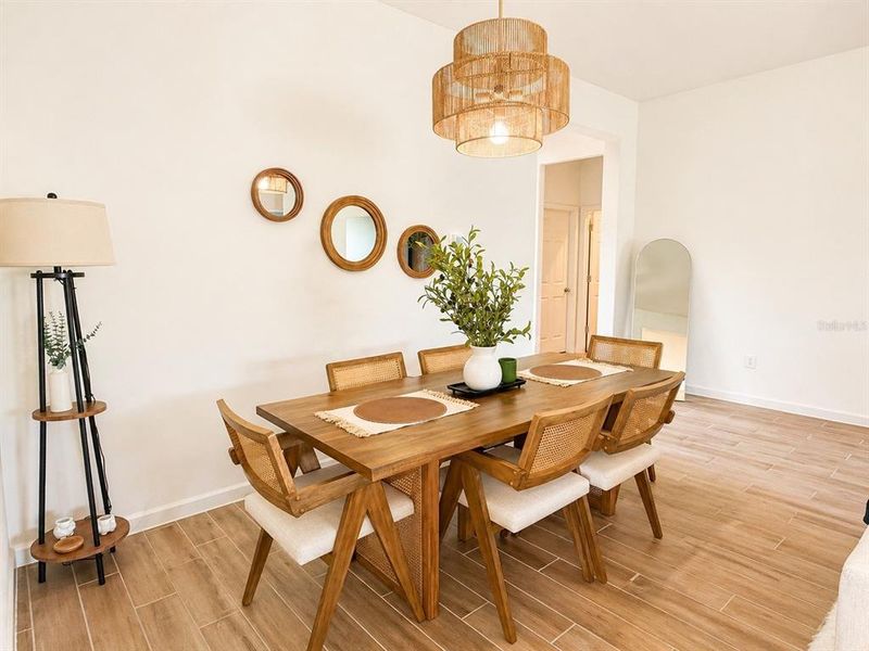 Furnished interior view inside a new home in Crystal Bay Estates, Grant-Valkaria (Image 17).