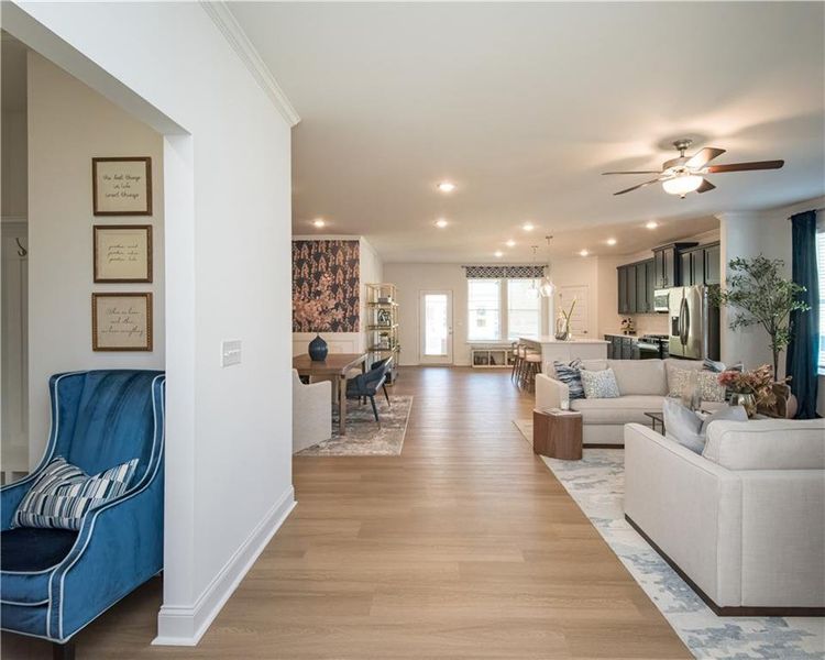 Furnished interior view inside a new home in Cooper's Walk, Loganville (Image 12).