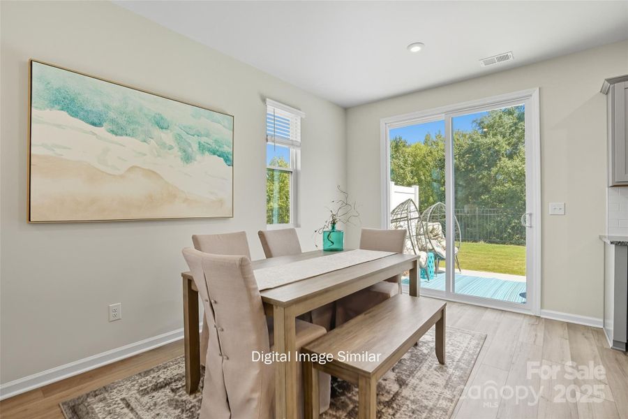 Furnished interior view inside a new home in Bailey Run, Charlotte (Image 10). Furnished interior view inside a new home in Bailey Run, Charlotte (Image 10).