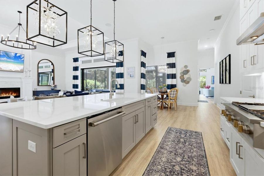 Furnished interior view inside a new home in , Sarasota (Image 31).